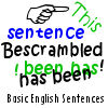 Bescrambled - Basic English Sentences