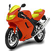 Faster motorbike coloring