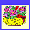 Flowers in the vase coloring